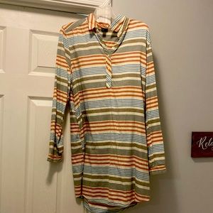 Collared tunic dress